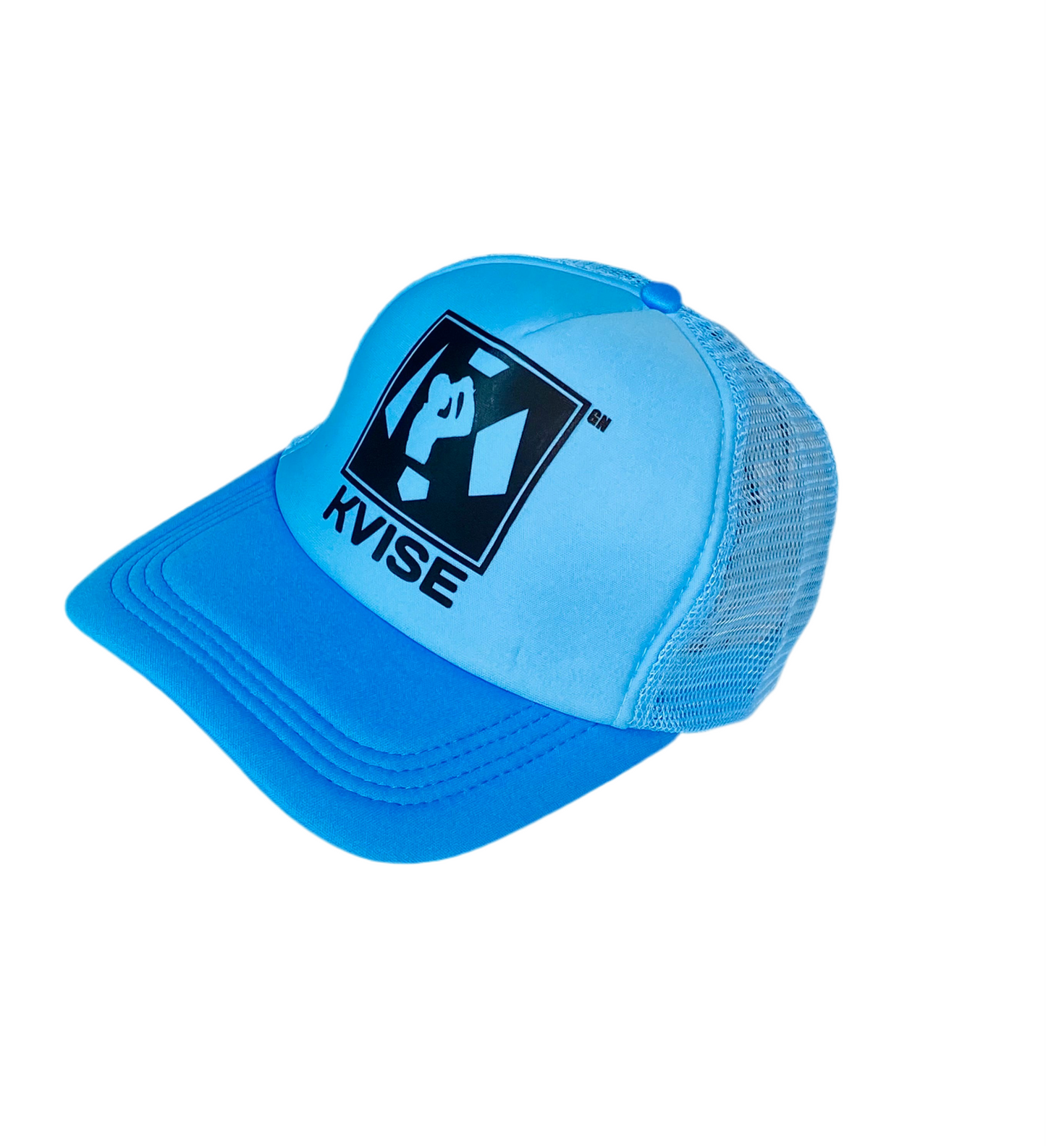 CASQUETTE DE BASEBALL (BLEU CIEL - BLEU) AJUSTABLE EN MAILLE RESPIRANTE