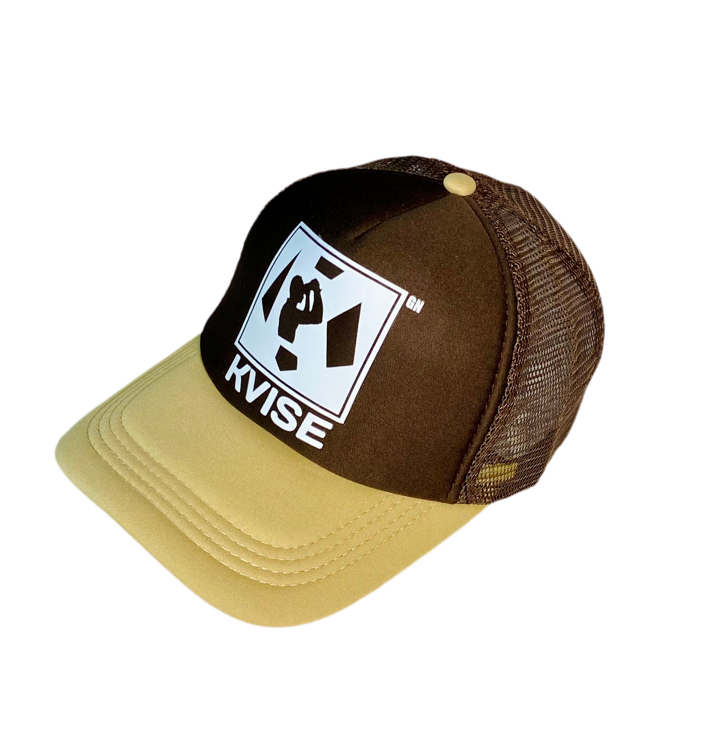 CASQUETTE DE BASEBALL (MARRON - KAKI )AJUSTABLE EN MAILLE RESPIRANTE