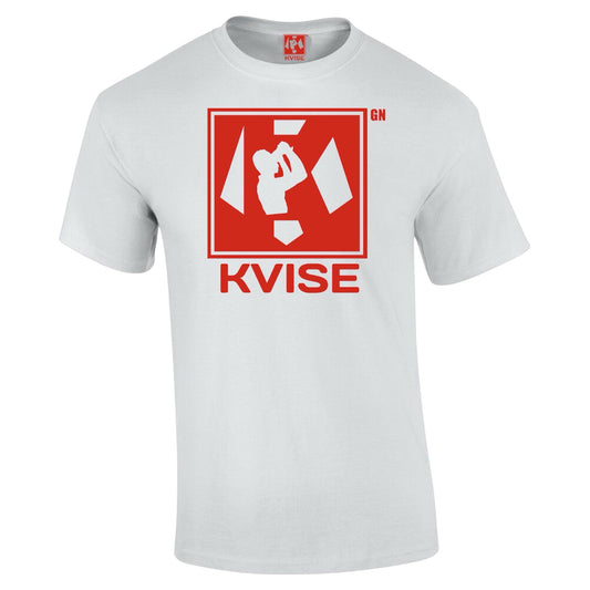 Tee-shirt Kvise blanc (logo rouge)